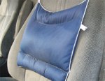 Ортопедическая подушка-валик под спину для автомобиля с натуральной гречкой