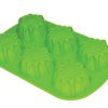 Силиконовая форма для выпечки 6 фигурных мини-кексов